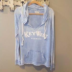 Ocean Drive Key West Florida Super Soft Hoodie - Size L